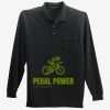 Long Sleeve Silk Touch Polo with Pocket Thumbnail
