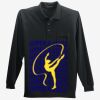 Long Sleeve Silk Touch Polo with Pocket Thumbnail