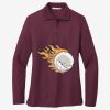 Women's Silk Touch Long Sleeve Polo Thumbnail