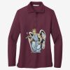 Women's Silk Touch Long Sleeve Polo Thumbnail
