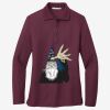 Women's Silk Touch Long Sleeve Polo Thumbnail