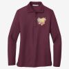 Women's Silk Touch Long Sleeve Polo Thumbnail