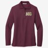 Women's Silk Touch Long Sleeve Polo Thumbnail