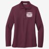 Women's Silk Touch Long Sleeve Polo Thumbnail