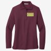 Women's Silk Touch Long Sleeve Polo Thumbnail