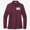 Women's Silk Touch Long Sleeve Polo Thumbnail