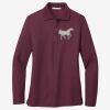Women's Silk Touch Long Sleeve Polo Thumbnail