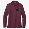 Women's Silk Touch Long Sleeve Polo Thumbnail