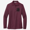 Women's Silk Touch Long Sleeve Polo Thumbnail