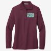 Women's Silk Touch Long Sleeve Polo Thumbnail