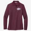 Women's Silk Touch Long Sleeve Polo Thumbnail