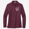 Women's Silk Touch Long Sleeve Polo Thumbnail