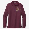 Women's Silk Touch Long Sleeve Polo Thumbnail