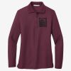 Women's Silk Touch Long Sleeve Polo Thumbnail