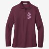 Women's Silk Touch Long Sleeve Polo Thumbnail