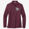 Women's Silk Touch Long Sleeve Polo Thumbnail