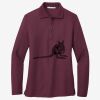 Women's Silk Touch Long Sleeve Polo Thumbnail
