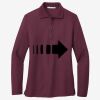 Women's Silk Touch Long Sleeve Polo Thumbnail