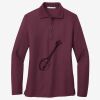 Women's Silk Touch Long Sleeve Polo Thumbnail